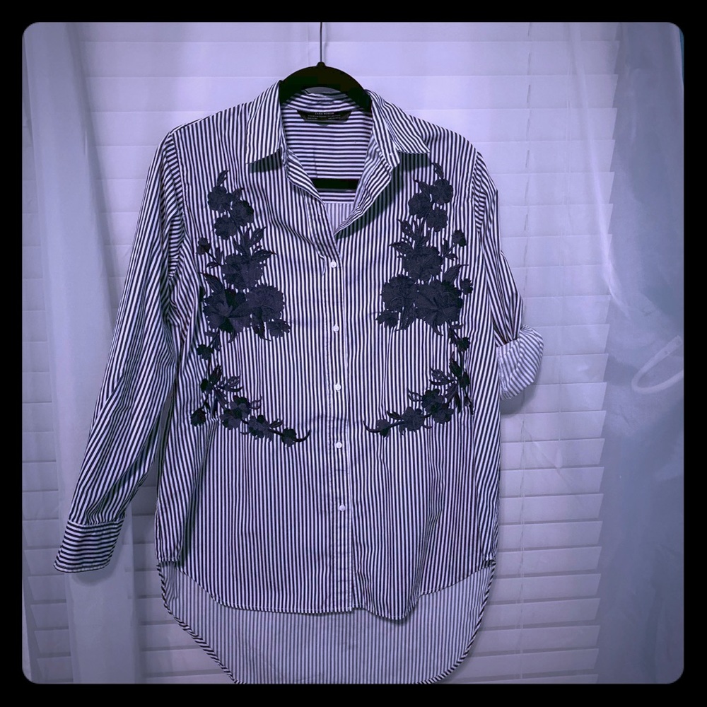 Zara Premium collection embroidered  shirt